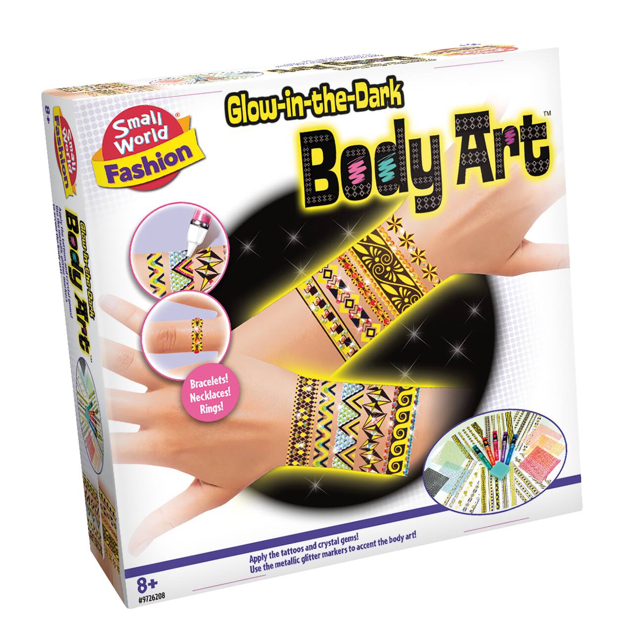 Small World Toys Glow in the Dark Body Art Kit